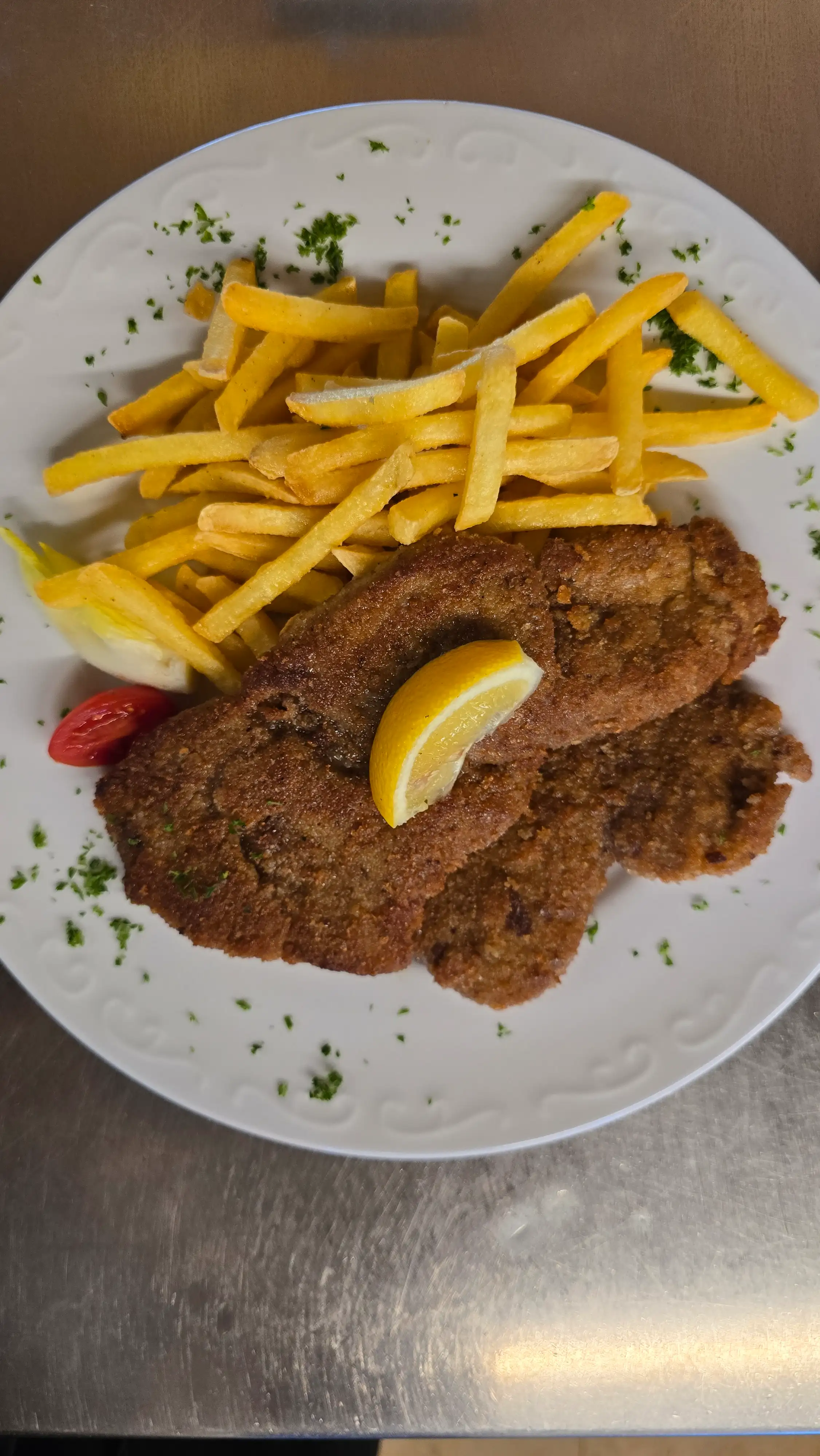 Kalbs-Cutlet Golden - Goldenes Kalbsschnitzel