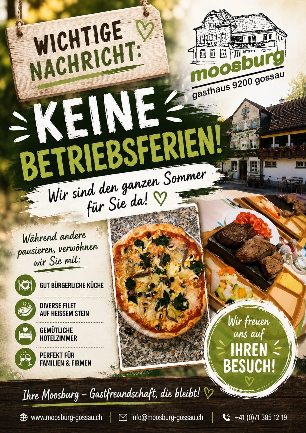 Keine Betriebsferien