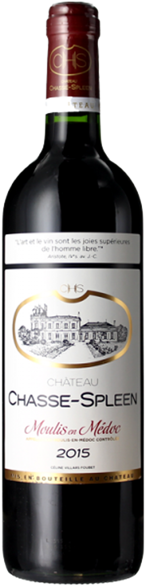 Frankreich - Bordeaux<br>
<strong>Château Chasse-Spleen<br>
Cru Bourgeois Moulis AOC</strong><br>
S.A. du Château Chasse-Spleen
